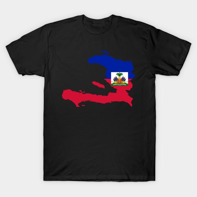 HAITIAN MAP FLAG T-Shirt by Pro Melanin Brand